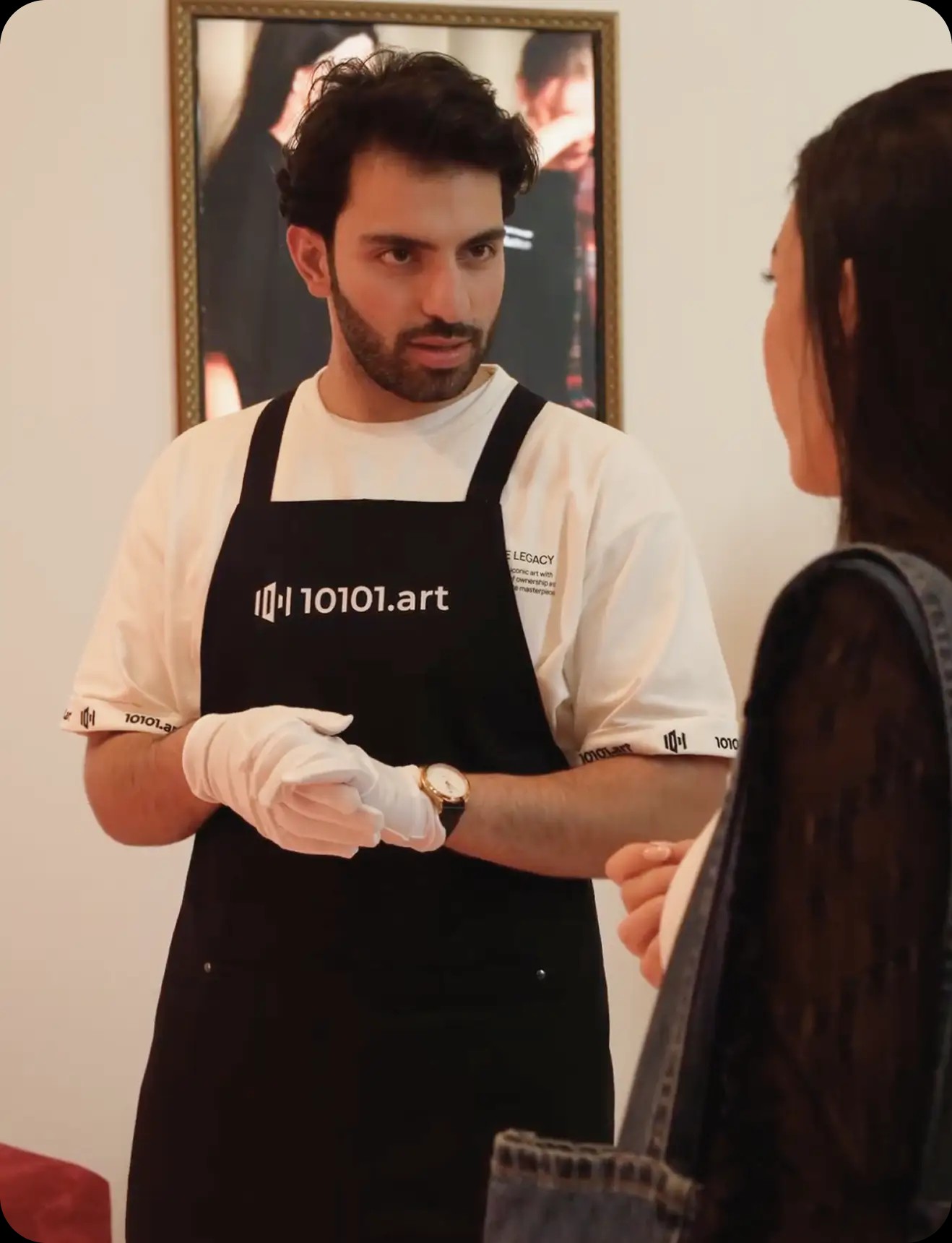 10101.art Logo - Logo usage examples on digital media