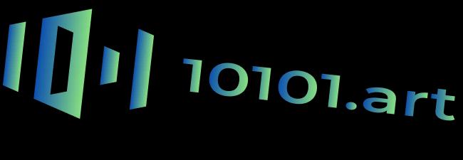 10101.art Logo - Incorrect usage: color and proportion distortion